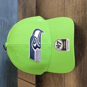 Seattle Seahawks Lime Green NFL '47 MVP Men's Adjustable Cap NWT